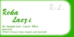 reka laczi business card
